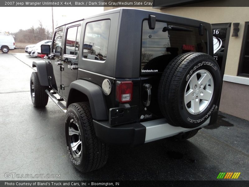 Black / Dark Slate Gray/Medium Slate Gray 2007 Jeep Wrangler Unlimited X 4x4