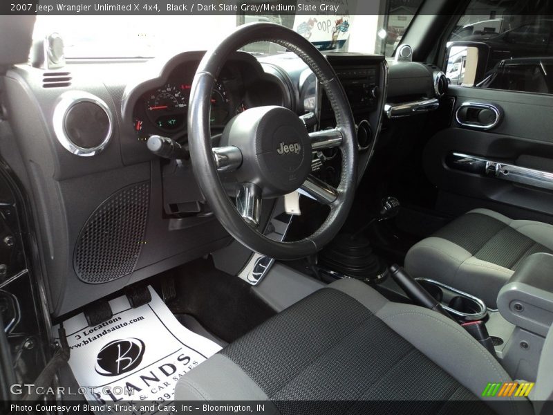 Black / Dark Slate Gray/Medium Slate Gray 2007 Jeep Wrangler Unlimited X 4x4