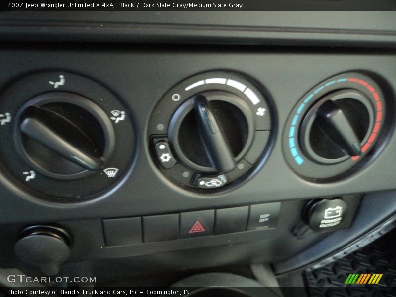 Black / Dark Slate Gray/Medium Slate Gray 2007 Jeep Wrangler Unlimited X 4x4