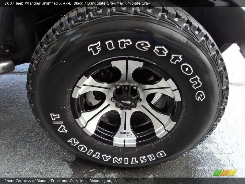 Black / Dark Slate Gray/Medium Slate Gray 2007 Jeep Wrangler Unlimited X 4x4