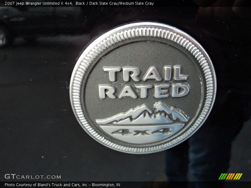 Black / Dark Slate Gray/Medium Slate Gray 2007 Jeep Wrangler Unlimited X 4x4