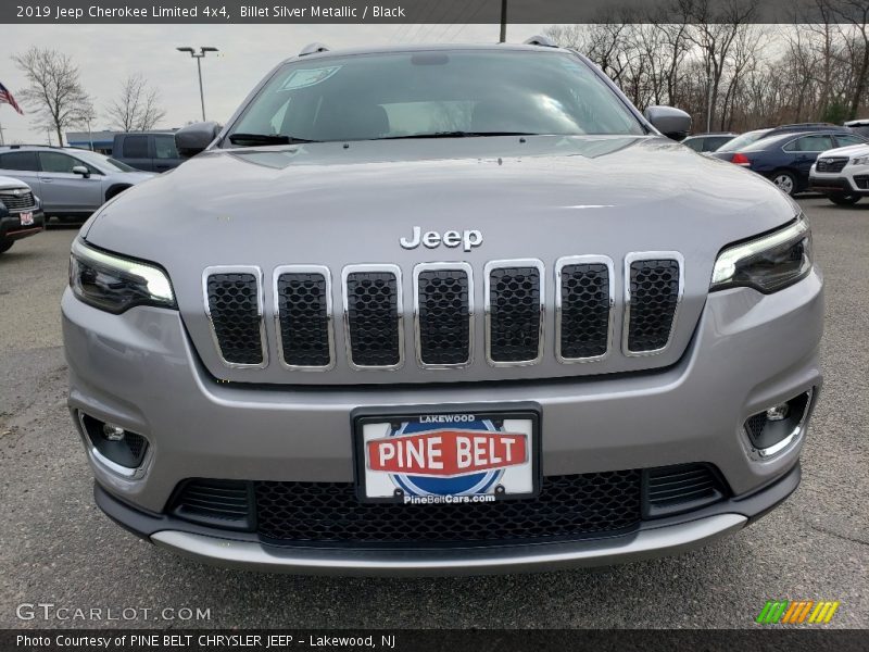 Billet Silver Metallic / Black 2019 Jeep Cherokee Limited 4x4