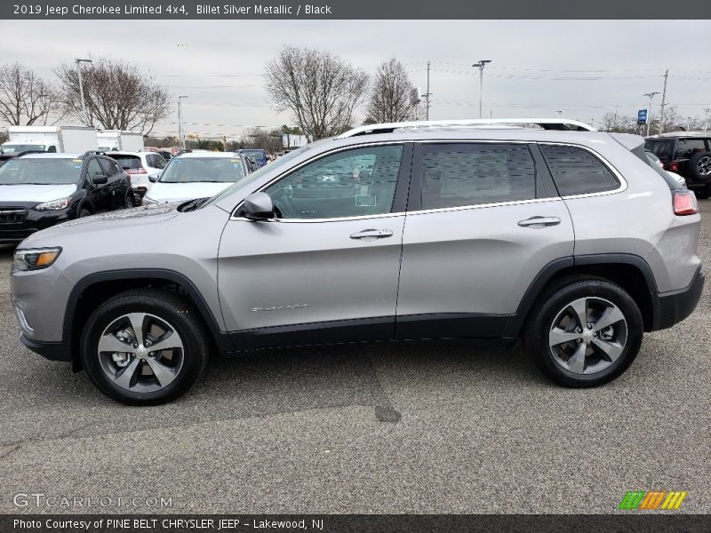 Billet Silver Metallic / Black 2019 Jeep Cherokee Limited 4x4