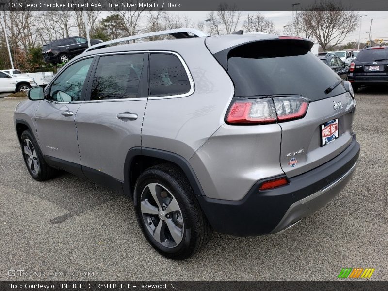 Billet Silver Metallic / Black 2019 Jeep Cherokee Limited 4x4