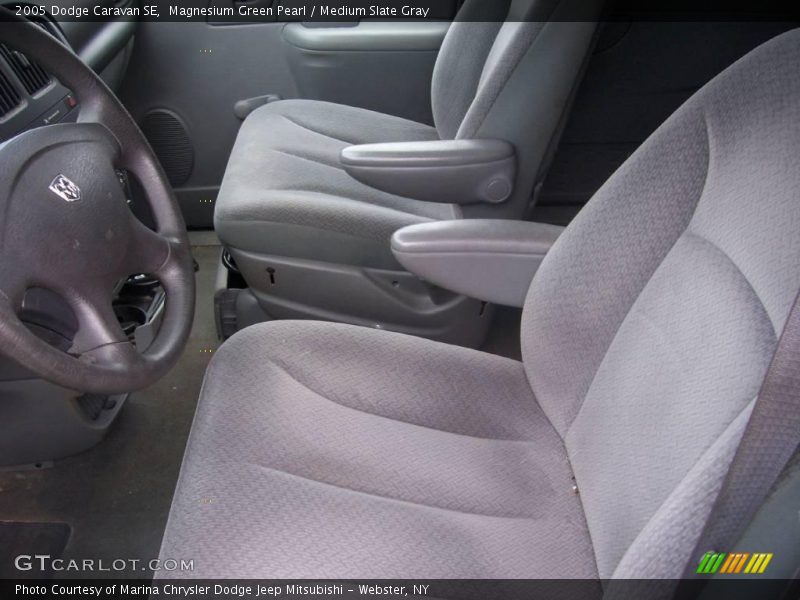 Magnesium Green Pearl / Medium Slate Gray 2005 Dodge Caravan SE