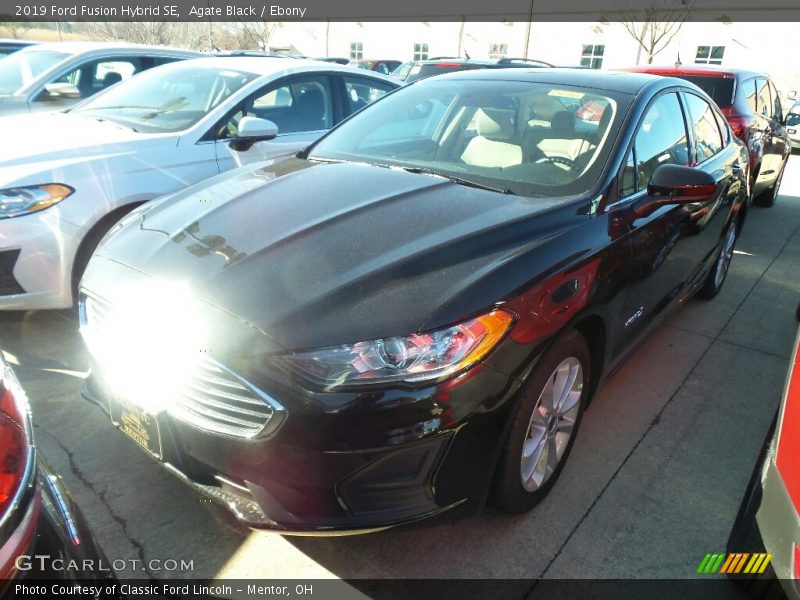 Agate Black / Ebony 2019 Ford Fusion Hybrid SE