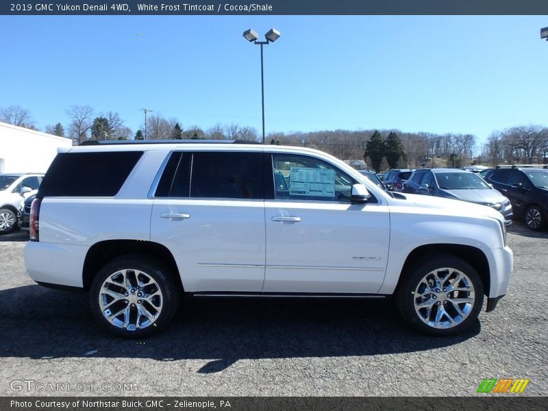 White Frost Tintcoat / Cocoa/Shale 2019 GMC Yukon Denali 4WD