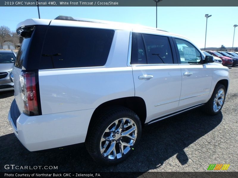 White Frost Tintcoat / Cocoa/Shale 2019 GMC Yukon Denali 4WD