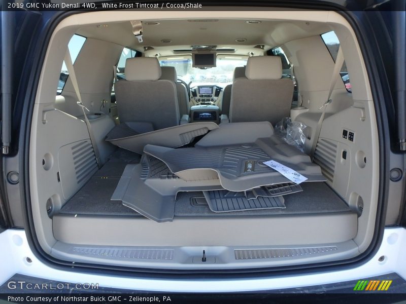 White Frost Tintcoat / Cocoa/Shale 2019 GMC Yukon Denali 4WD