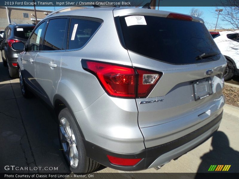 Ingot Silver / Chromite Gray/Charcoal Black 2019 Ford Escape Titanium