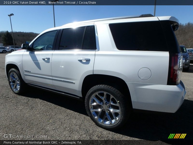 White Frost Tintcoat / Cocoa/Shale 2019 GMC Yukon Denali 4WD