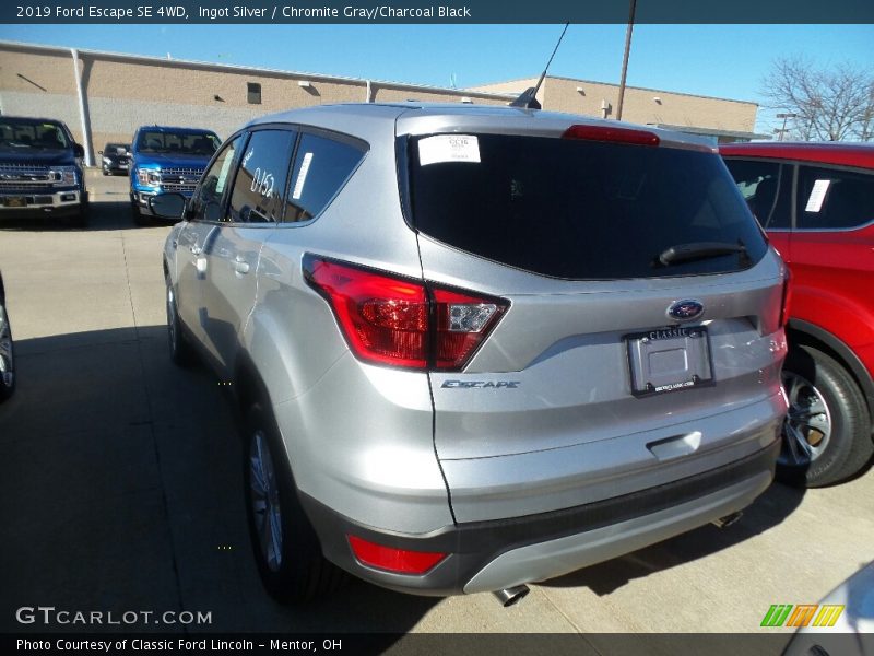 Ingot Silver / Chromite Gray/Charcoal Black 2019 Ford Escape SE 4WD