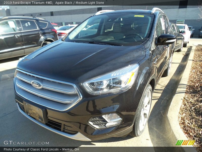 Agate Black / Medium Light Stone 2019 Ford Escape Titanium 4WD