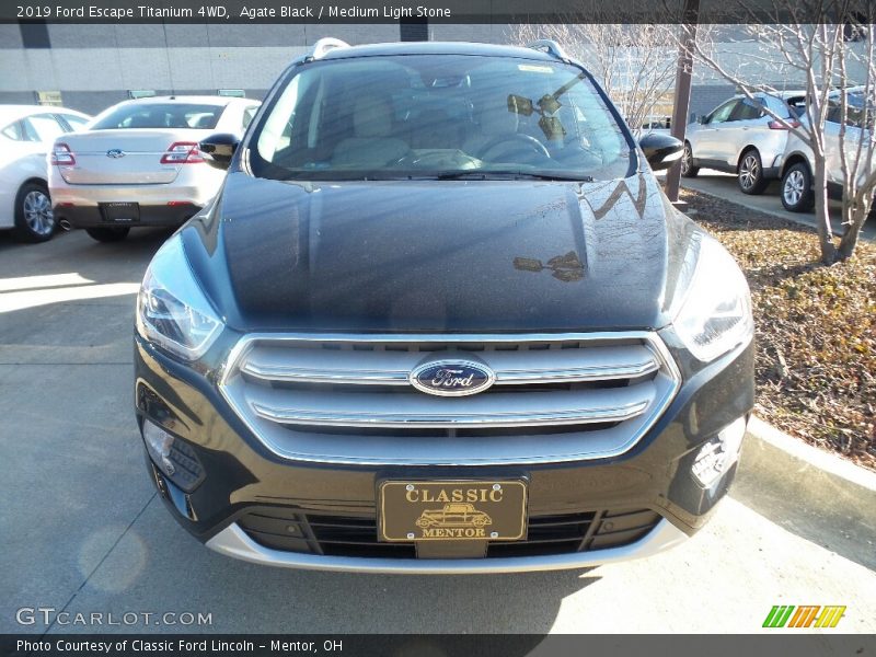 Agate Black / Medium Light Stone 2019 Ford Escape Titanium 4WD