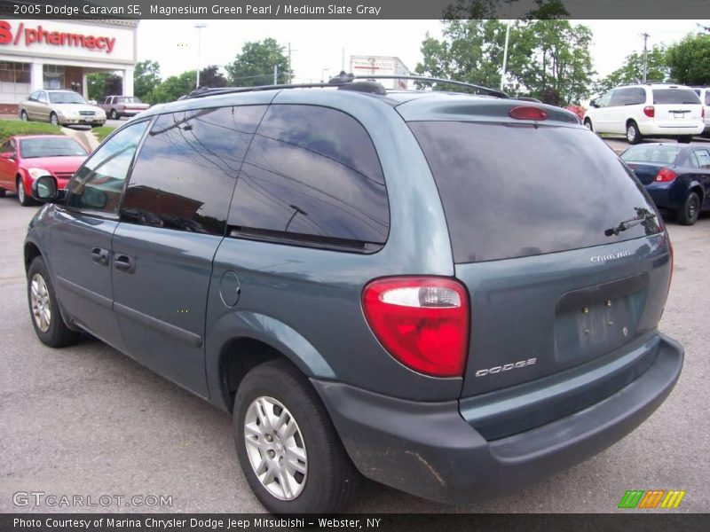 Magnesium Green Pearl / Medium Slate Gray 2005 Dodge Caravan SE