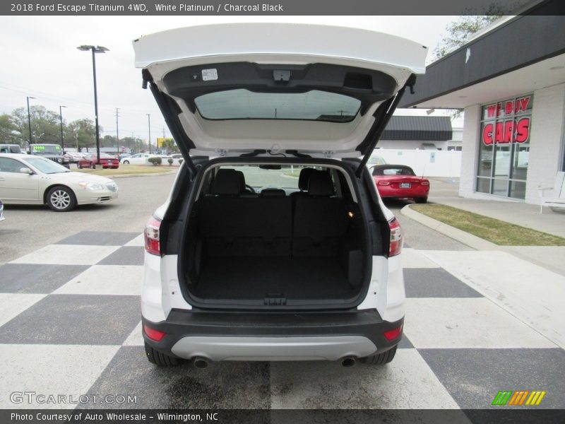 White Platinum / Charcoal Black 2018 Ford Escape Titanium 4WD