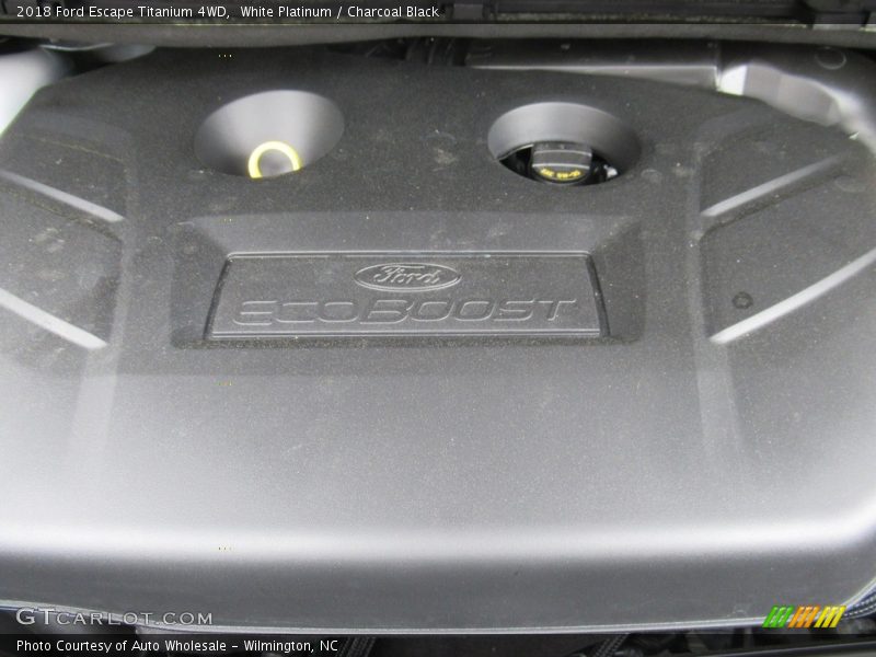 White Platinum / Charcoal Black 2018 Ford Escape Titanium 4WD