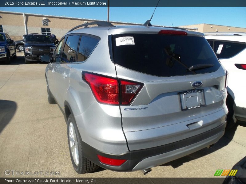 Ingot Silver / Medium Light Stone 2019 Ford Escape SEL