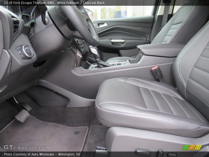 White Platinum / Charcoal Black 2018 Ford Escape Titanium 4WD