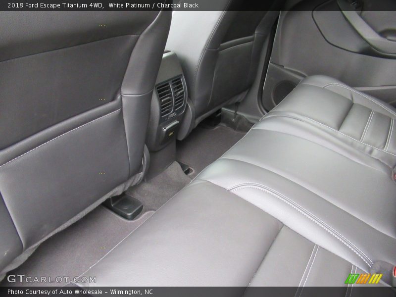 White Platinum / Charcoal Black 2018 Ford Escape Titanium 4WD