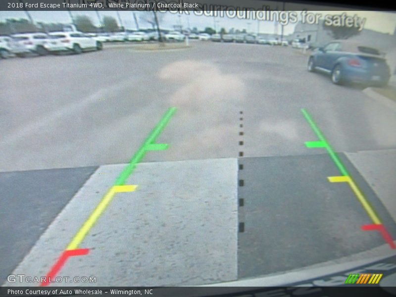 White Platinum / Charcoal Black 2018 Ford Escape Titanium 4WD