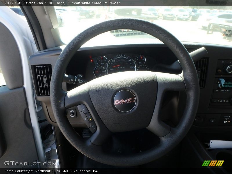 Summit White / Medium Pewter 2019 GMC Savana Van 2500 Cargo