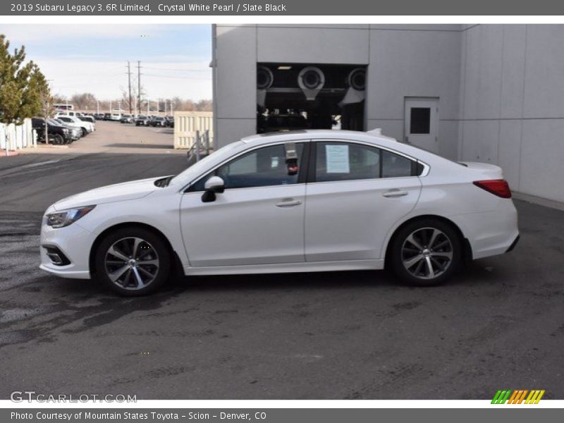 Crystal White Pearl / Slate Black 2019 Subaru Legacy 3.6R Limited