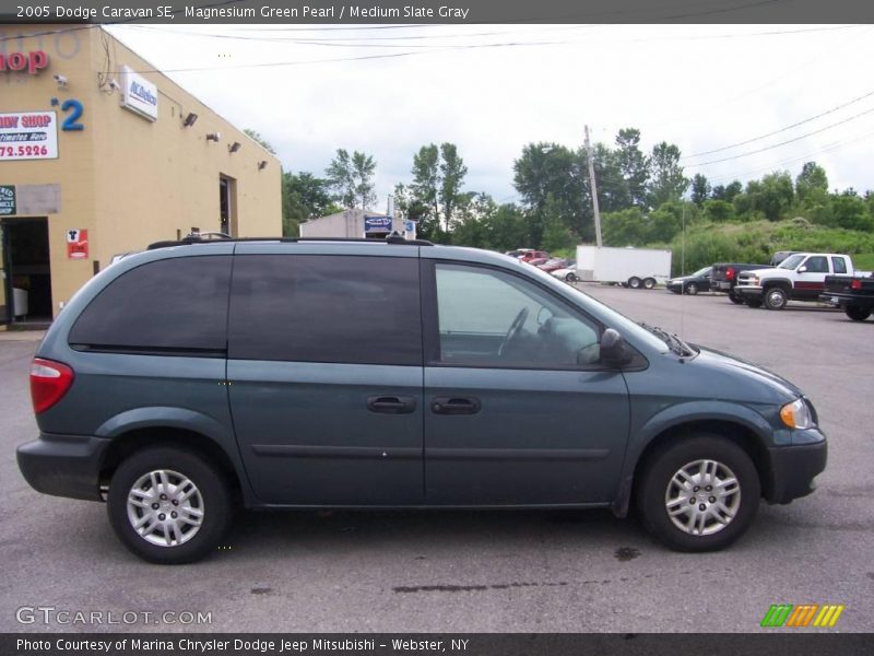 Magnesium Green Pearl / Medium Slate Gray 2005 Dodge Caravan SE