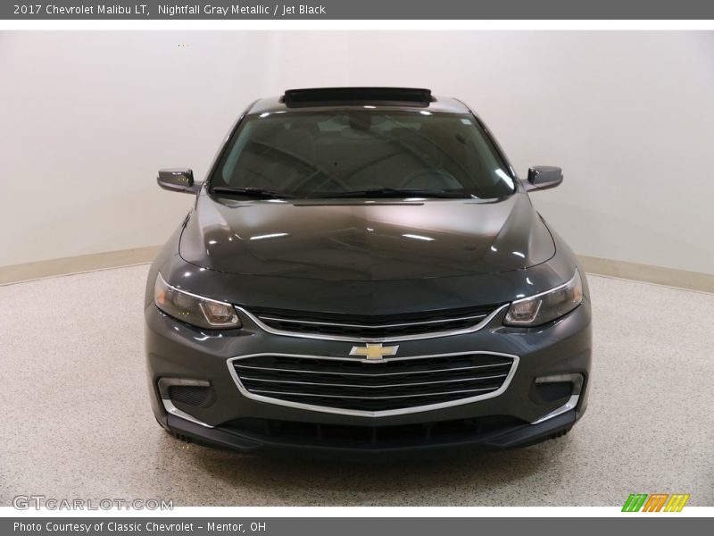 Nightfall Gray Metallic / Jet Black 2017 Chevrolet Malibu LT