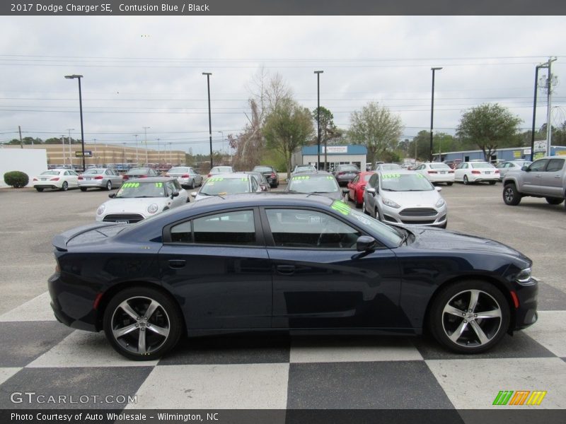 Contusion Blue / Black 2017 Dodge Charger SE