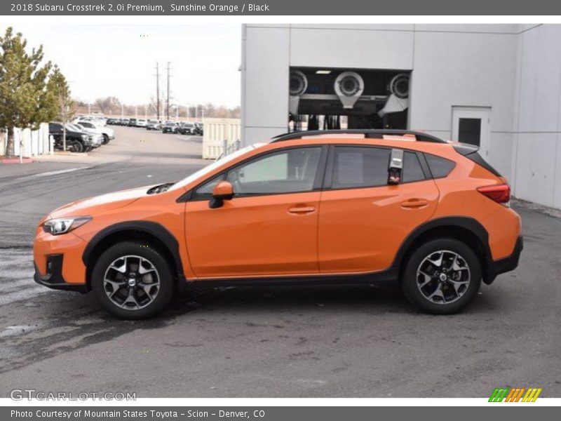 Sunshine Orange / Black 2018 Subaru Crosstrek 2.0i Premium