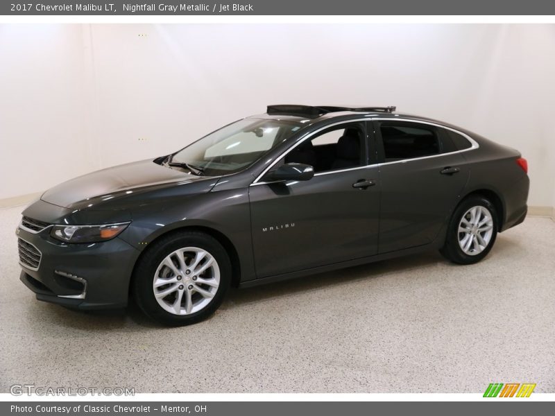 Nightfall Gray Metallic / Jet Black 2017 Chevrolet Malibu LT