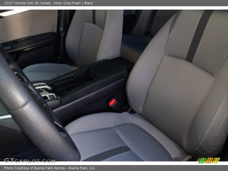 Sonic Gray Pearl / Black 2017 Honda Civic EX Sedan