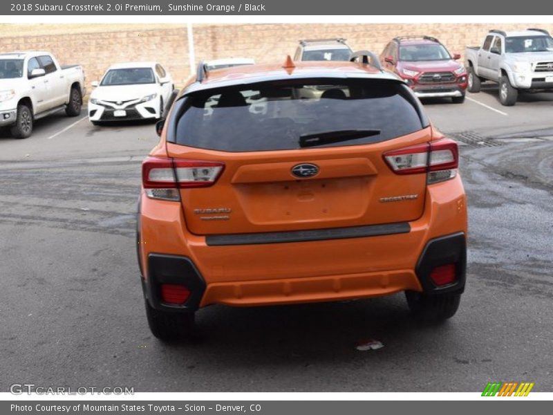 Sunshine Orange / Black 2018 Subaru Crosstrek 2.0i Premium