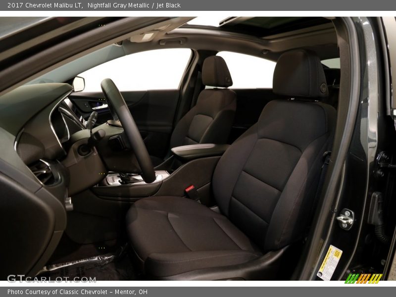 Nightfall Gray Metallic / Jet Black 2017 Chevrolet Malibu LT