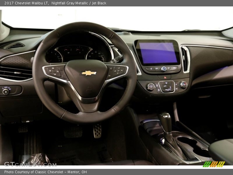 Nightfall Gray Metallic / Jet Black 2017 Chevrolet Malibu LT