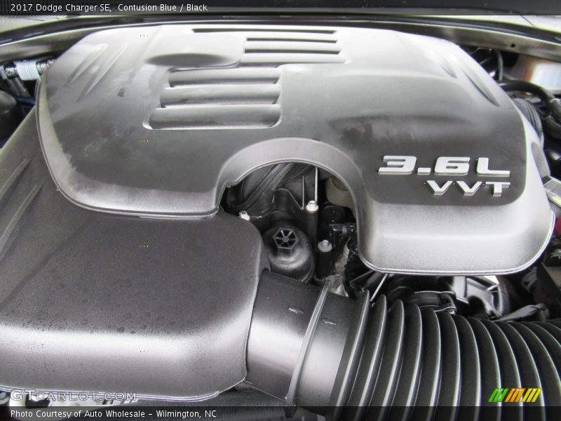 Contusion Blue / Black 2017 Dodge Charger SE