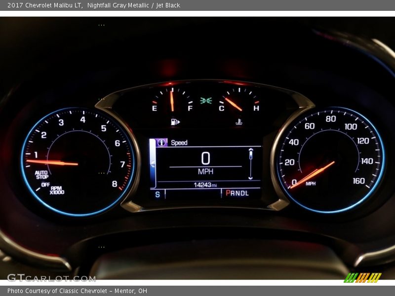 Nightfall Gray Metallic / Jet Black 2017 Chevrolet Malibu LT