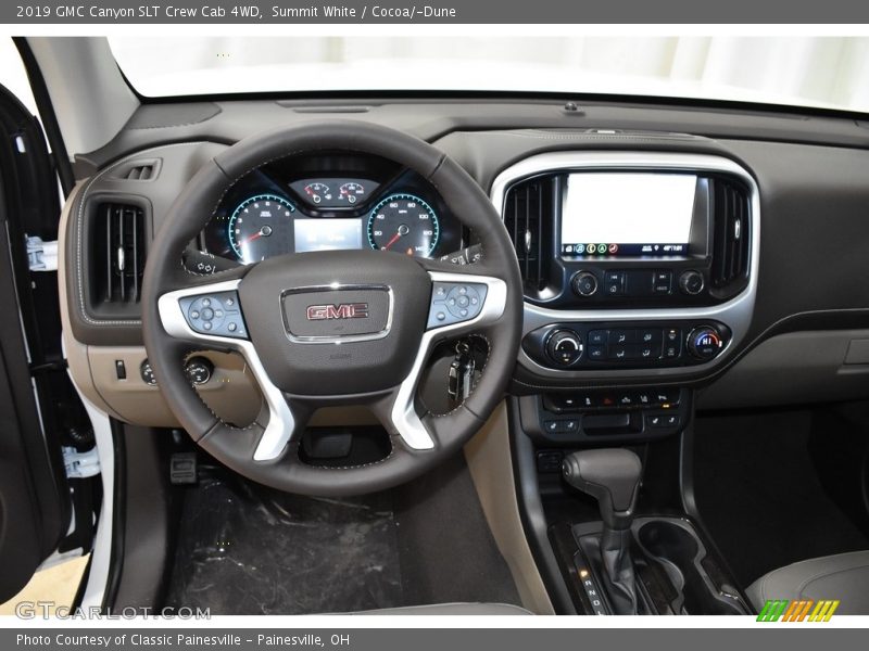Summit White / Cocoa/­Dune 2019 GMC Canyon SLT Crew Cab 4WD