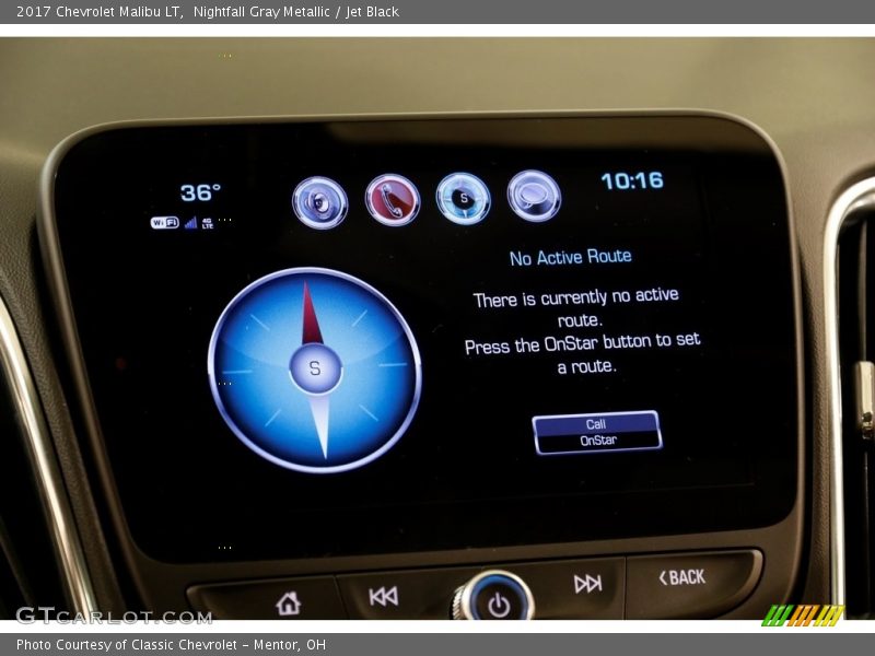 Nightfall Gray Metallic / Jet Black 2017 Chevrolet Malibu LT