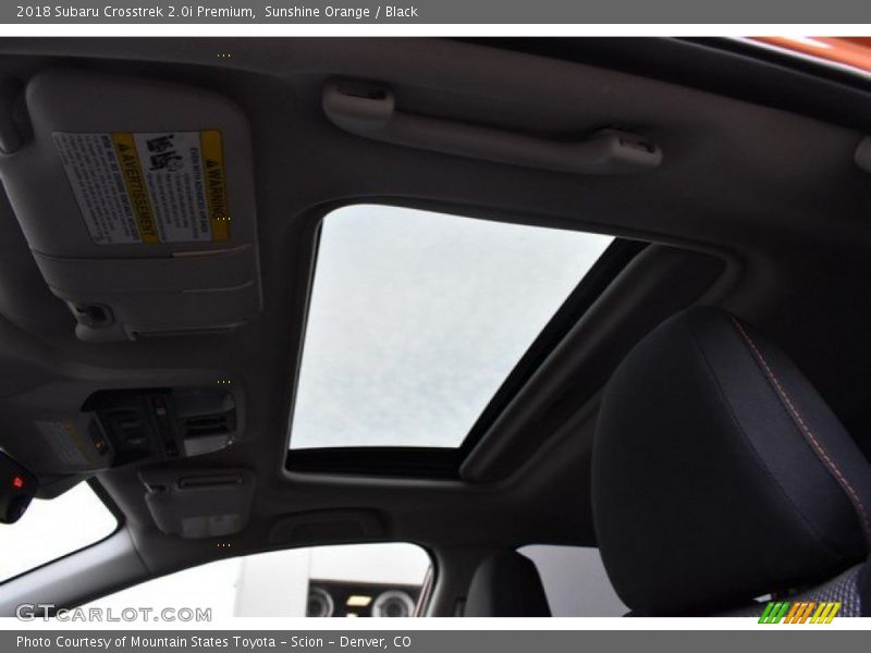 Sunshine Orange / Black 2018 Subaru Crosstrek 2.0i Premium