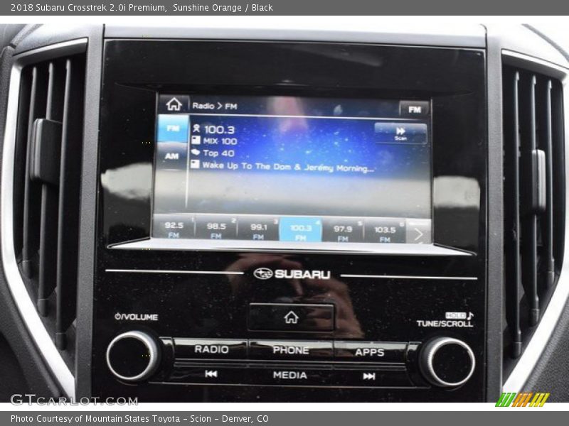Sunshine Orange / Black 2018 Subaru Crosstrek 2.0i Premium