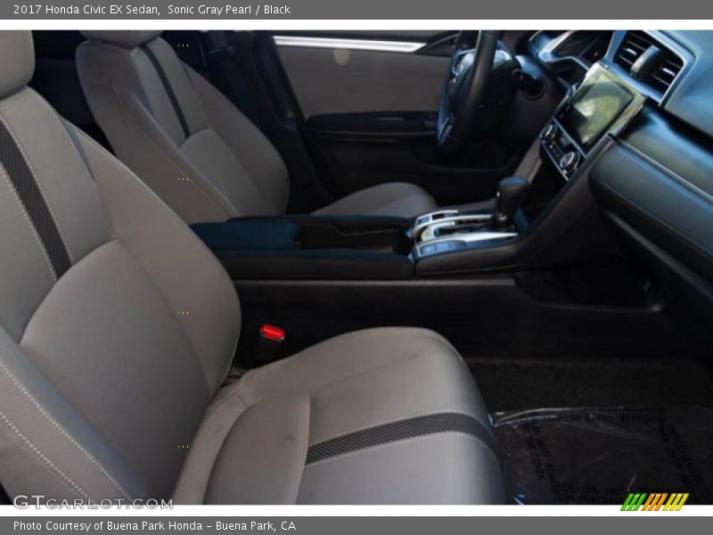 Sonic Gray Pearl / Black 2017 Honda Civic EX Sedan