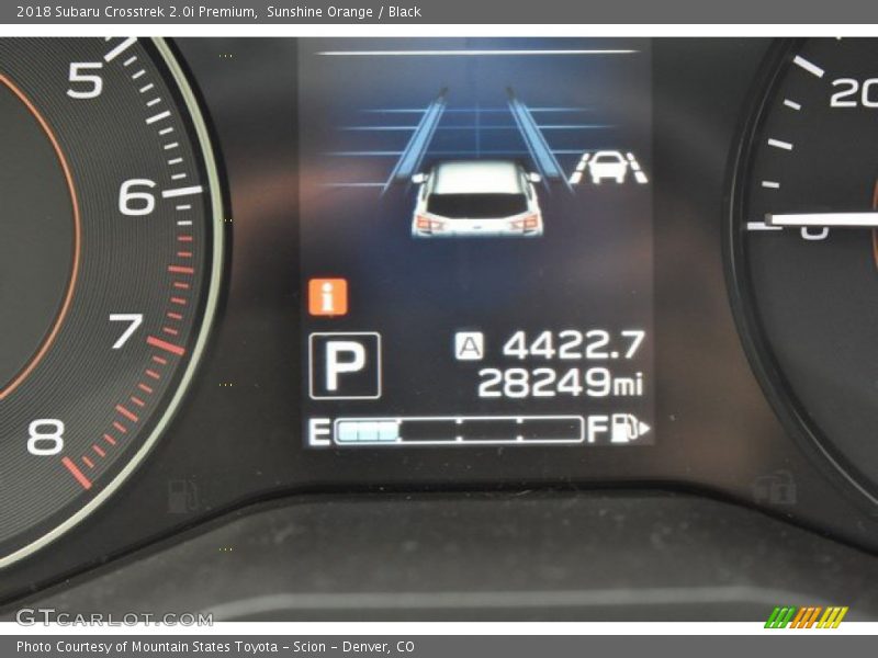 Sunshine Orange / Black 2018 Subaru Crosstrek 2.0i Premium