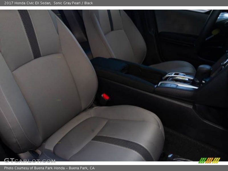 Sonic Gray Pearl / Black 2017 Honda Civic EX Sedan