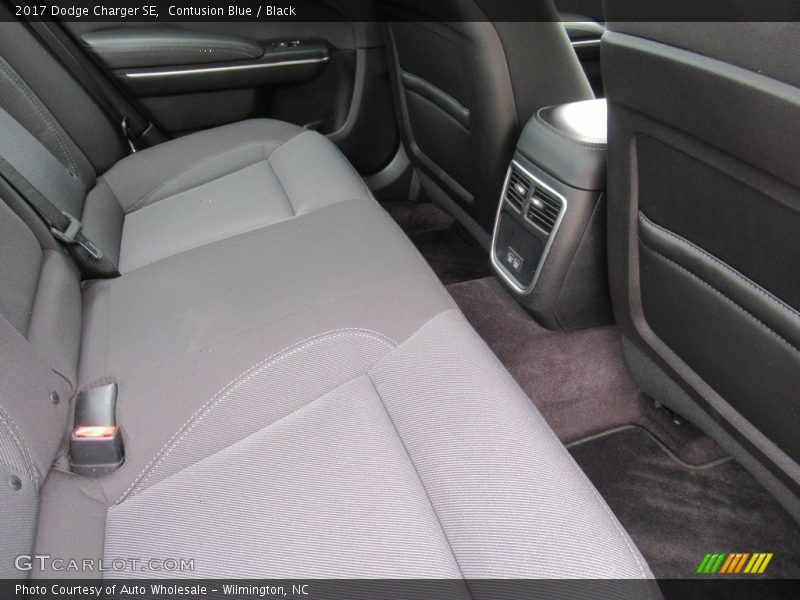 Contusion Blue / Black 2017 Dodge Charger SE
