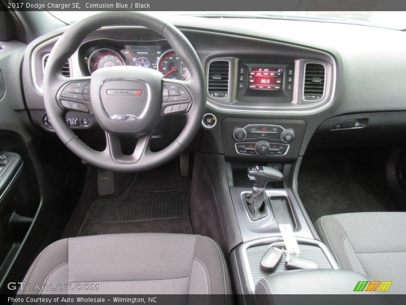 Contusion Blue / Black 2017 Dodge Charger SE