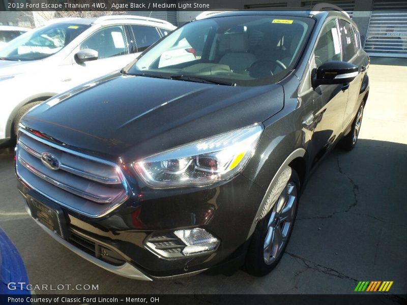 Agate Black / Medium Light Stone 2019 Ford Escape Titanium 4WD