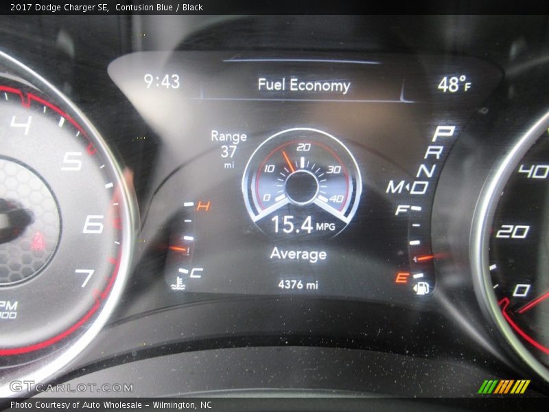 Contusion Blue / Black 2017 Dodge Charger SE