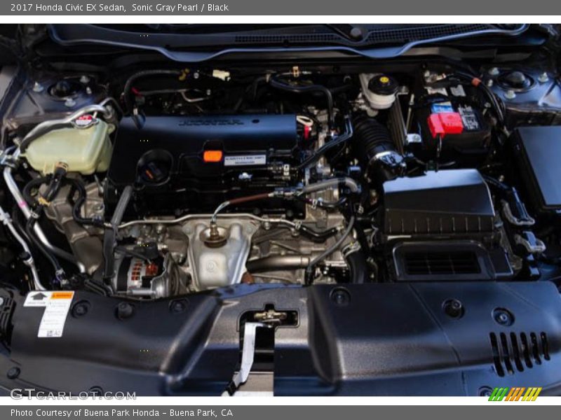 Sonic Gray Pearl / Black 2017 Honda Civic EX Sedan